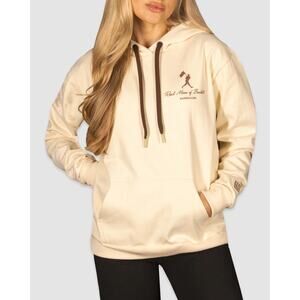 Baseballism “Real Moms of Baseball” Hoodie Women’s Small – Cream/White